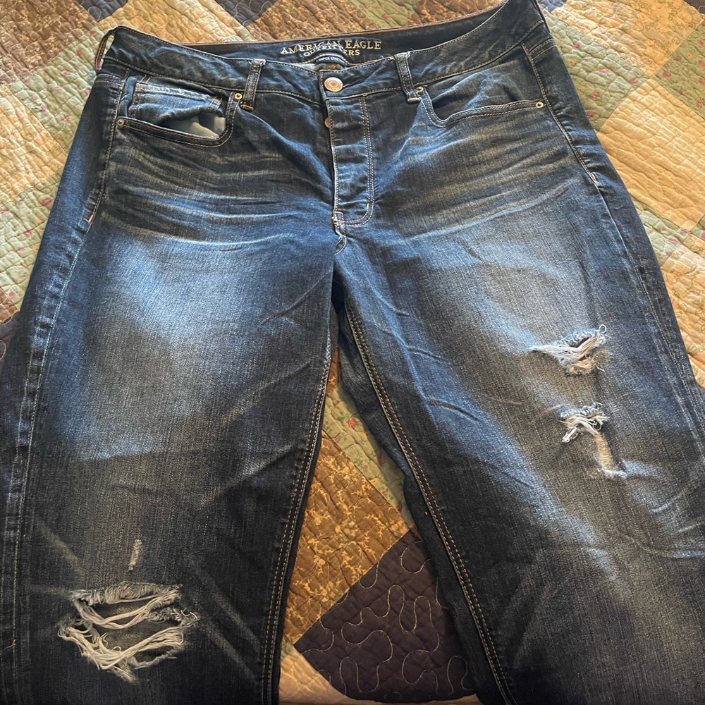 American Eagle Outfitters Women's Blue Jeans sz 14